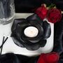 Black Rose Resin Tealight Candle Holder, thumbnail 2 of 4