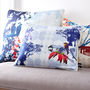 Tropical Trees And Flowers Silk Cushion, thumbnail 1 of 7