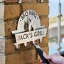 Personalised Stainless Steel Bbq Tool Rack, thumbnail 1 of 3