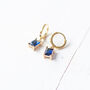 Blue Glass Earrings, thumbnail 3 of 11