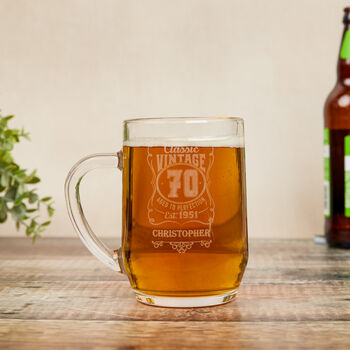Personalised 30th Birthday Pint Glass, 2 of 9