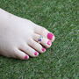 925 Silver Colourful Butterfly Bichiya Toe Ring, thumbnail 3 of 7