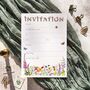 Wildflower A5 Ready To Write Party Invitations, thumbnail 4 of 4
