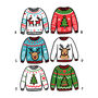 Pick A Christmas Jumper Christmas Card, thumbnail 3 of 3