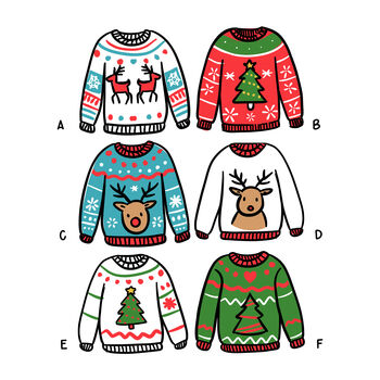 Pick A Christmas Jumper Christmas Card, 3 of 3