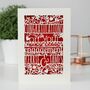 Personalised Papercut Floral Engagement Card, thumbnail 1 of 8