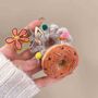 Donut Shaped Wool Felt Hair Ties, thumbnail 4 of 4