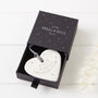 'Loved, Missed, Remembered' Ceramic Heart Decoration Sympathy Gift, thumbnail 1 of 4