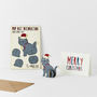 Pop Out Cat Christmas Card, thumbnail 2 of 2