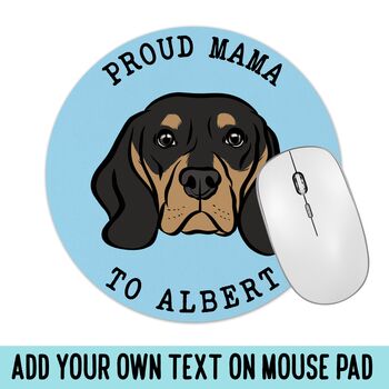 Personalised Beagle Face Mouse Mat, 3 of 5