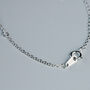Sterling Silver Blue Whale Charm Bracelet, thumbnail 3 of 5