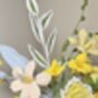 Handmade Crochet Sunshine Bloom Bouquet – Yellow And Citrus Inspired Floral Arrangement, thumbnail 3 of 4