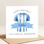 Personalised Football Birthday Card For Special Grandson, thumbnail 2 of 7