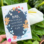 Heart Of Gold Wildflower Seed Father's Day Card, thumbnail 2 of 5