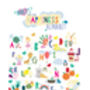 Personalised Girls Happiness A Z Alphabet Print, thumbnail 2 of 6