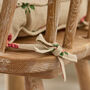 Set Of Two Country Rose Seat Cushions With Ties, thumbnail 5 of 5