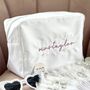 Personalised Embroidered Bride Pouch, thumbnail 5 of 7