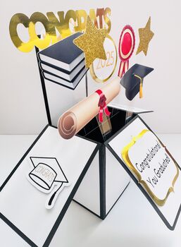 2025 Graduation Congratulations 3D Card, 3 of 7