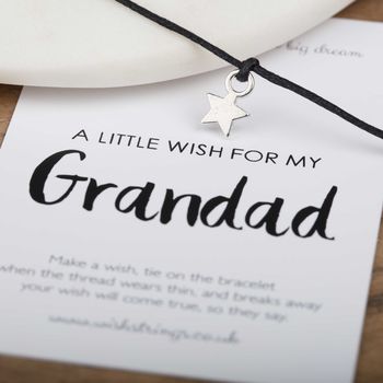 Little Wish 'Grandad' Star Wish Bracelet, 2 of 3