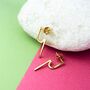 Minimal Staged Gold Plated Silver Huggie Hoop Earrings, thumbnail 1 of 8