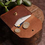 Personalised Handmade Leather Wallet Button Stud, thumbnail 6 of 9