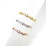 Classic Eternity Rings, Gold Vermeil On 925 Silver, thumbnail 8 of 9