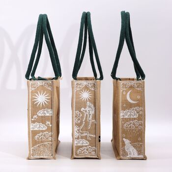 I Am Loved Jute Big Shopper Bag, 5 of 5