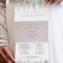 Wedding Invitation 'Whimsical Spring' Three Fold, thumbnail 1 of 6