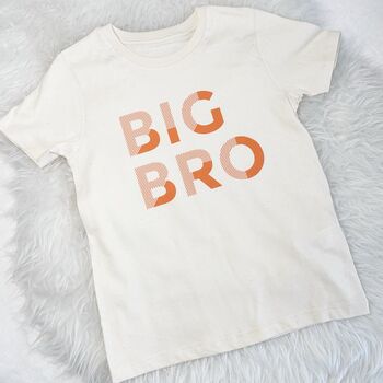 Orange Block Big Bro Lil Bro T Shirt Set, 2 of 6