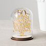 50th Gold Anniversary Personalised Keepsake Dome, thumbnail 3 of 4