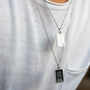 Men's Personalised Initial Tag Necklace, thumbnail 2 of 12