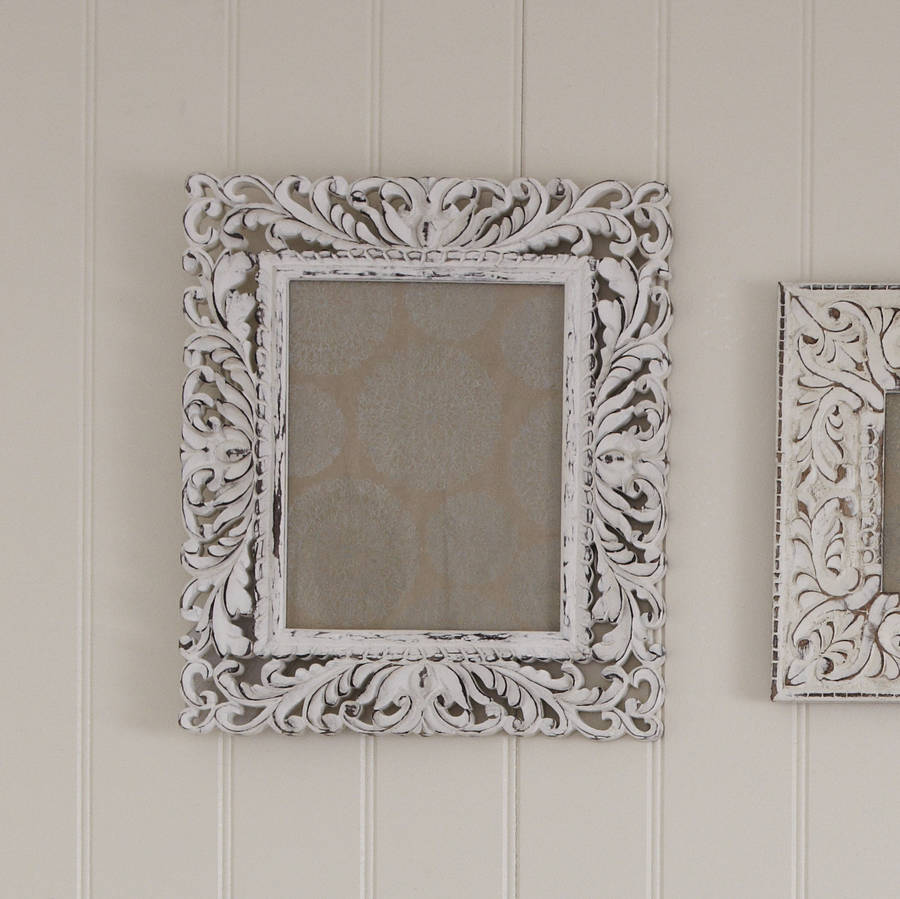 8 x10 ornate white frame by retreat home