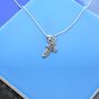 Soaring Celtic Eagle Charm Necklace, thumbnail 1 of 2