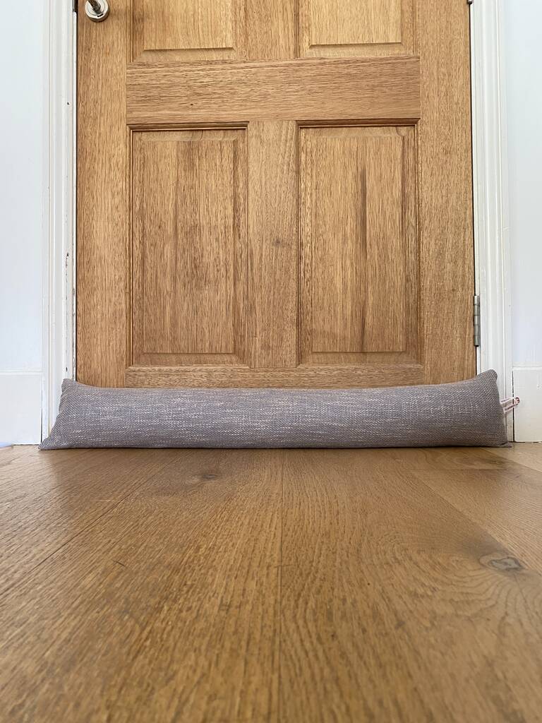 Grey Draft Excluder With Heavy Filling, Draught Stopper By SCANDALO AL SOLE