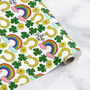 St Patricks Day Wrapping Paper Roll Or Folded V5, thumbnail 3 of 3