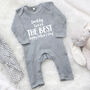 Daddy You're The Best … Personalised Babygrow, thumbnail 8 of 9