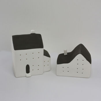 Glowing Ceramic LED Houses – Two Styles, 4 of 7