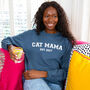 Personalised Cat Mama Est Sweatshirt, thumbnail 2 of 7