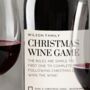 Personalised Fun Family Christmas Game Wine Label, thumbnail 4 of 4