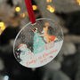 Baby's 1st Christmas Winter Animals 3D Glitter Decoration, thumbnail 2 of 4