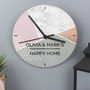 Personalised Geometric Pattern Glass Clock, thumbnail 3 of 4