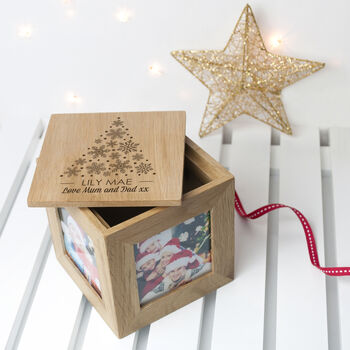 Personalised Christmas Photo Cube, 8 of 12