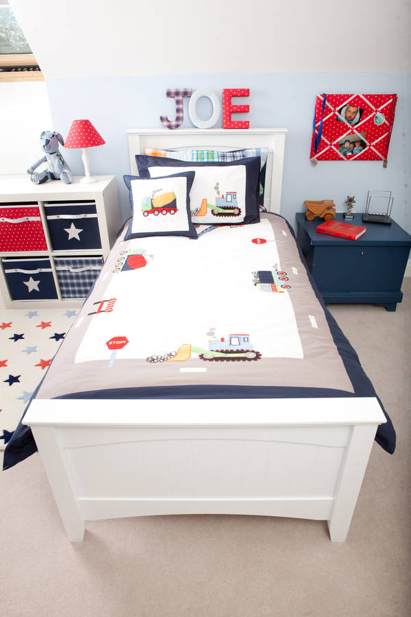 Trucks And Diggers Duvet Set By Babyface | notonthehighstreet.com