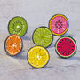 Citrus Summer Fruit Slice Cupboard Cabinet Knobs, thumbnail 2 of 12