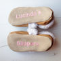 Personalised Lambswool And Sheepskin Cosy Baby Gift Set, thumbnail 8 of 9