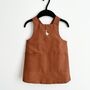 Personalised Children's Apron 100% Linen Kids Pinafore Apron, thumbnail 7 of 10