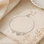 30th Birthday Crystal Heart Drawstring Bracelet, thumbnail 5 of 7