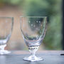 Set Of Six Stars Design Bistro Wine Glasses, thumbnail 1 of 3