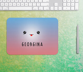 Cute Face Mouse Mat Computer Accessory Gift, 2 of 4