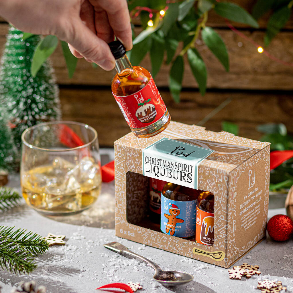 Pud Vodka Liqueur Christmas Gift Box 6x5cl By Pud Drinks